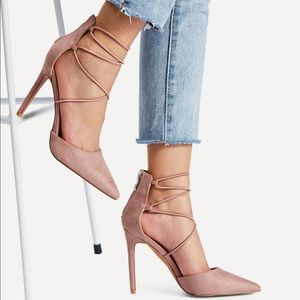 CRISS CROSS STRAP HEELS